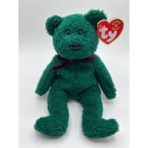 Vintage Ty Sparkly Holiday Teddy 2001 Beanie Baby